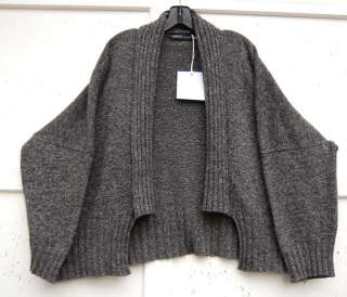   Guild CHARCOAL MELANGE 100% Yak Shawl Collar Cardigan Sweater  