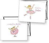 Personalized BALLERINA BALLET Note Cards Stationery  