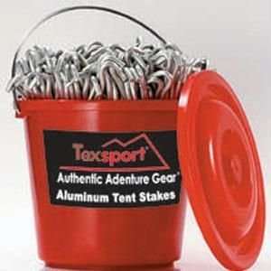  Bucket Packed Aluminum tent Pegs 7 in. 200 Units Sports 