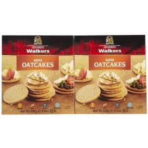  Walkers Mini Oatcake Crackers, 8.8 oz, 3 ct (Quantity of 2 