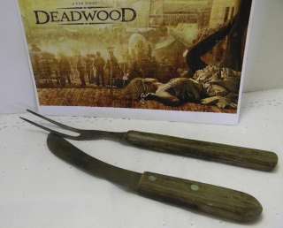 Deadwood Butchers Meat Knife and Fork  