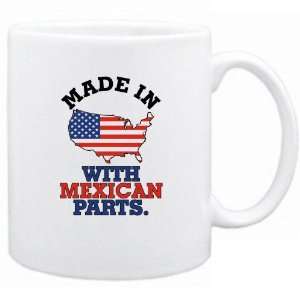 New  Made In U.S.A. ,  With Mexican Parts  Mexico Mug Country 