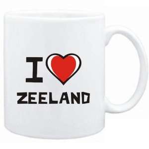  Mug White I love Zeeland  Cities
