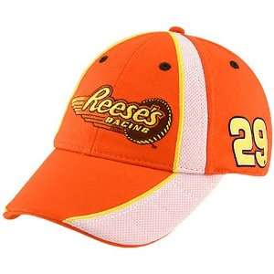   29 Kevin Harvick Orange Driver Pit Adjustable Hat