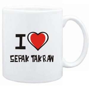  Mug White I love Sepak Takraw  Sports