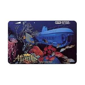   Card 7u Atlantis Submarines (Telephone) Sea Life & Submarine Design