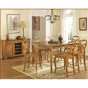   Counter Height Dining Set Driftwood WO DDT14867Rs Furniture & Decor