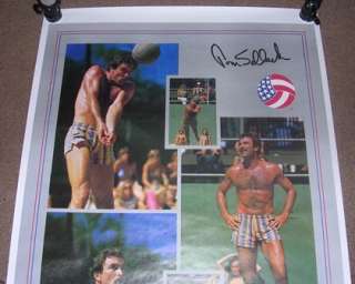 RARE 1984 TOM SELLECK Olympic USA Volleyball 34 Poster  