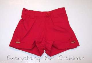 Girls GYMBOREE Watermelon Picnic shorts 3 6 NWT red  