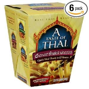 Taste of Thai Coconut Ginger Noodle Quick Meal, 4 Ounce (Pack of 6)