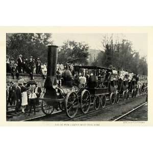  1923 Print Antique De Witt Clinton Train Locomotive 
