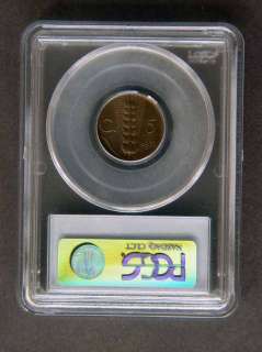 1931 R 5 CENTSEIMI EMANUEL III ITALY PCGS MS64BN COIN  