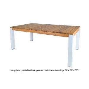  wooden collection 70 outdoor table aluminum legs by 