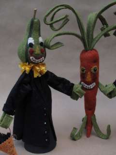 Primitive Folkart Halloween Veggie Dolls KIT & Pattern  