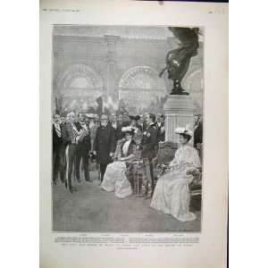   King Queen Italy Paris Visit Hotel De Ville Loubet