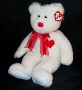 Ty Beanie BUDDY VALENTINO White Heart Bear 13 MWMT  