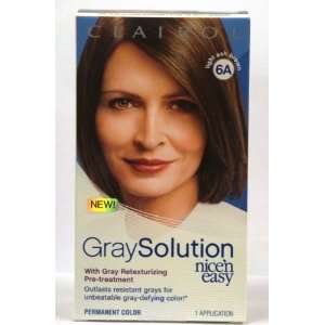  Clairol Nice n Easy Gray Solution Permanent Haircolor #6A 