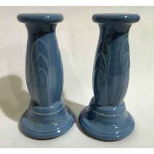  Fiesta Tapered Candle Stick Holders, Periwinkle 