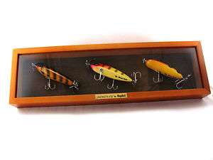 MEGABAIT MOKOLEY WOOD LURES SHADOW BOX COLLECTORS LIMITED EDITION MADE 
