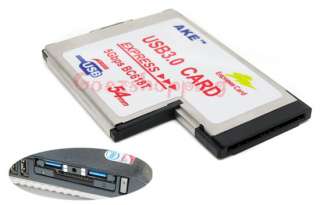 Express Card 54 To 2 X USB 3.0 Port Card Reader 5Gbps  