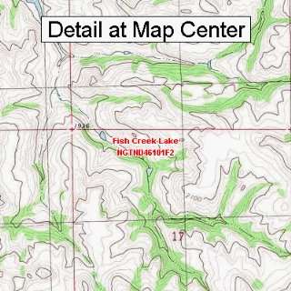  USGS Topographic Quadrangle Map   Fish Creek Lake, North 