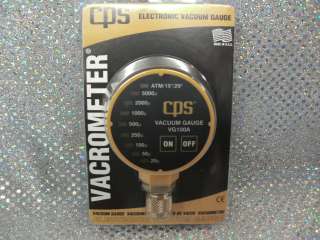CPS PRODUCTS, VG100A, VACROMETER, ELECTRONIC VACUUM GAUGE  