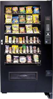 Candy Chip & Snack Vending Machine, Seaga 40 Select Vendor + Bill 