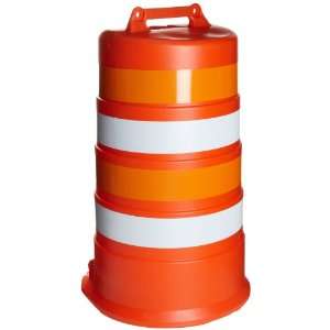 Brady 57771 40 High Orange and White Traffic Barrel  