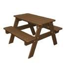   Recycled Earth Friendly Outdoor Patio Kids Picnic Table   Raw Sienna