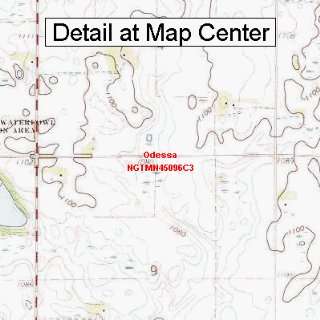 USGS Topographic Quadrangle Map   Odessa, Minnesota (Folded/Waterproof 
