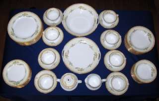 52 Piece Hand Painted Noritake China, Svc for 8 +Extras  