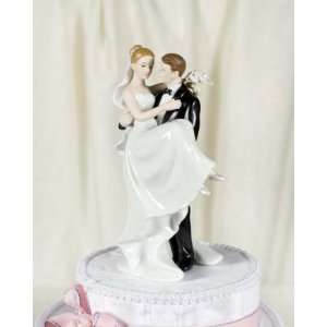  Groom Holding Bride Traditional Cake Topper Figurine 