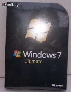 New Unopened Microsoft Windows 7 Ultimate, Full Version, 32 and 64 Bit