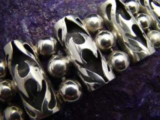   huge multi dimensional sterling silver bracelet from plateria far fan