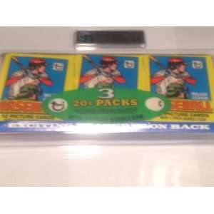  1979 Topps Unopened Wax Pack Tray GAI Graded 9.5 Gem Mint 