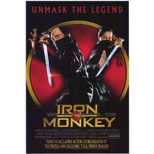 Iron Monkey   Original 1 Sheet Movie Poster 