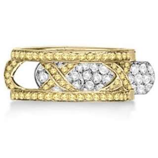 Hidalgo Micro Pave Yellow Diamond Ring Jacket 18k Gold  