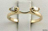 Diamond RING JACKET   14k Yellow Gold Wedding Band .28ctw Marquise 