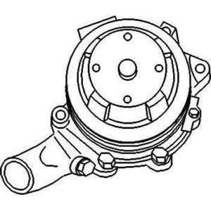 New Water Pump With Single Pulley & Backplate 87800115 Fits FD 5110 