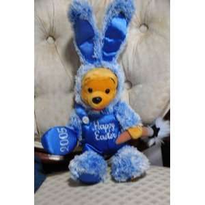  Disney Pooh Bear 2005 Happy Easter as Blue Bunny 