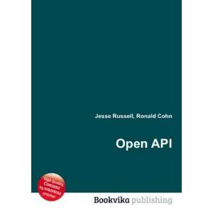  Open API Ronald Cohn Jesse Russell Books
