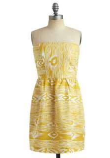 Arizona Sun Dress   Yellow, White, Wedding, Party, Casual, Sheath 