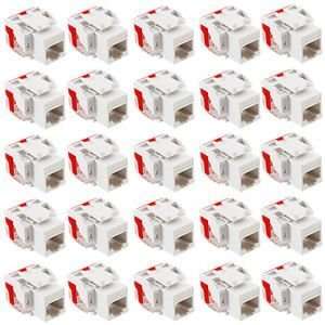  New IC107L6CWH   25PK Cat6 Jack   White   ICC CAT6JKPK WH 