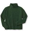 Bean   Ribbed Merino Wool Sweater, Turtleneck  