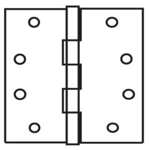  Rubbed Bronze 4 1/2 Inch Square Commercial Ball Bearing Hinge CH4512