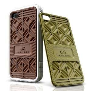 Musubo Sneaker TPU Case for iPhone 4 & 4S   White w/ Brown 