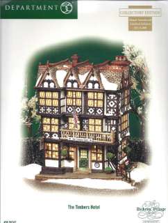   56 DICKENS VILLAGE THE TIMBERS HOTEL LIMITED EDITION RETIRED  