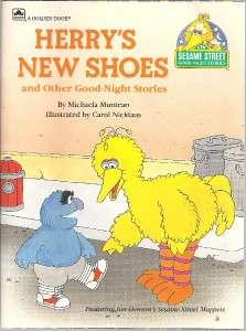 SESAME STREET~HERRYS NEW SHOES~BOOK~1989~CHILDS  