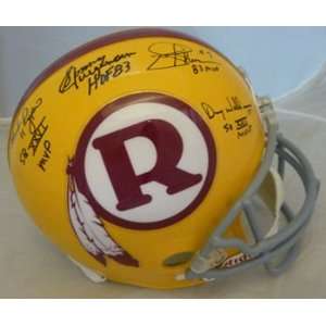  Washington Redskins Autographed Quarterback Legends Helmet 