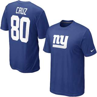   & Number Tees Nike New York Giants Victor Cruz Name & Number T Shirt